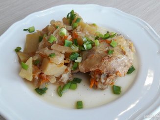 Курица с овощами