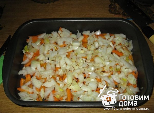 Запеканка из картофеля с куриными рулетиками фото к рецепту 2