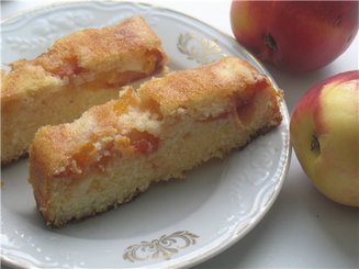 Кекс с карамелизированными нектаринами