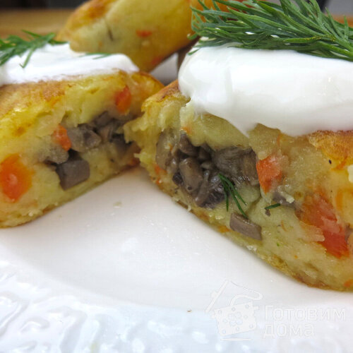 Картофельные зразы с грибами