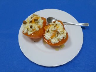 Хурма , фаршированная творогом