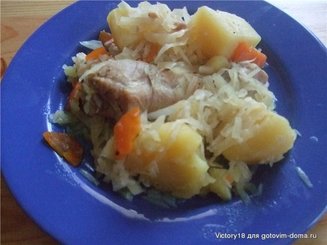Курица с овощами