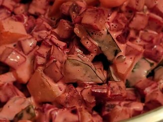 Салат из свеклы и огурцов