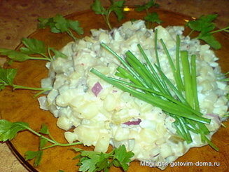 Баварский картофелъный салат с огурцом