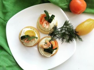 Крекеры с творожным сыром
