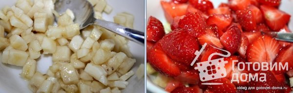 Бананово-клубничные маффины в вафельных стаканчиках фото к рецепту 1