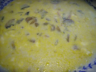 Сырный суп с шампиньонами