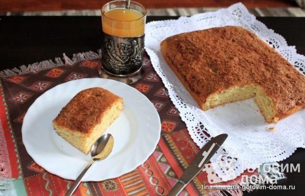 Бисквитный пирог с корицей &quot;Coca de llanda&quot; фото к рецепту 2
