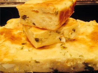 Пирог с яйцом и зеленым луком