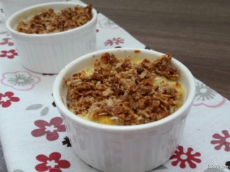 Творожно-яблочный крамбл диетический