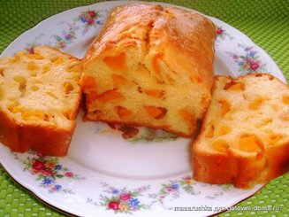 Кекс с персиками (низкокаллорийный)