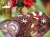 Шоколадный рулет "Рождественское полено"