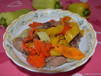 Курица с перцем по романски