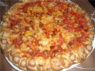 Пицца с вкусным краешком