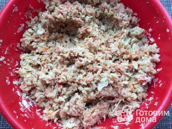 Капустные котлеты с нутовой мукой и кетчупом Махеевъ фото к рецепту 3