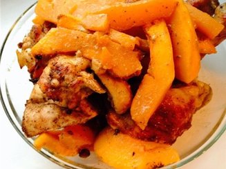 Курица с тыквой