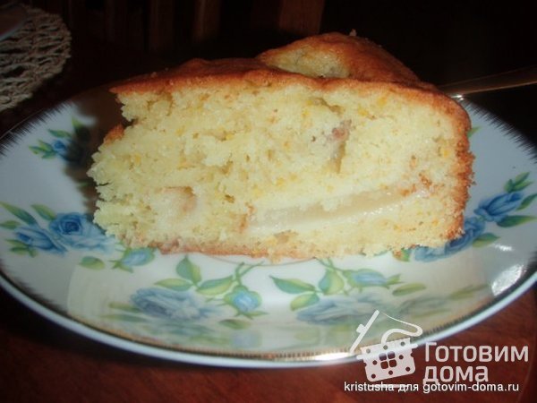 Грушевый пирог с апельсиновым ароматом фото к рецепту 1