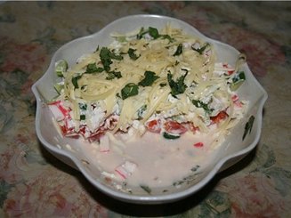 Салат с крабовым мясом