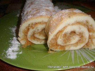 Рулет, который выпекается вместе с начинкой