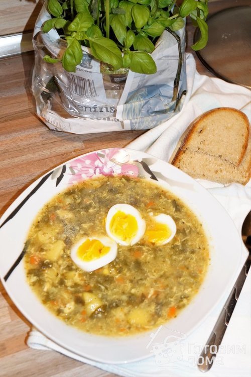 Польский щавелевый суп по‑деревенски