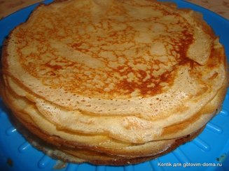 Заварные блины на кефире