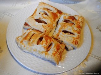 Слойки "Яблочные жалюзи"