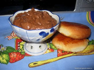 Шоколадный пудинг/крем из банана и авокадо