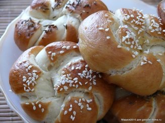 Немецкие булочки с секретом (Laugenbrötchen)