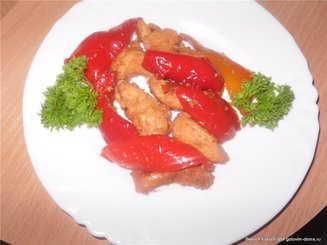 Рагу из курицы с болгарским перцем