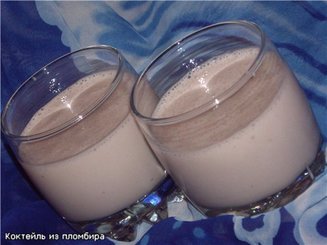 Коктейль из пломбира