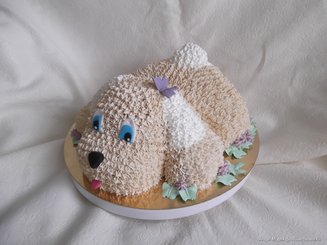 Торт-собачка 3D
