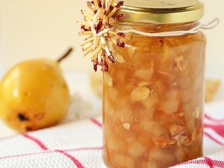 Грушевый конфитюр с орехами и амаретто