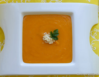 Морковный суп-пюре с овсянкой