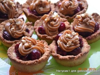 Пирожное "Корзиночка со сгущеным молоком"