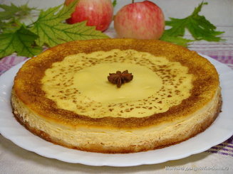 Творожный пирог с яблоками