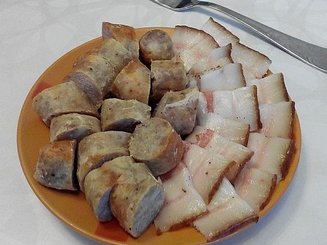 Ароматное сало (сухой способ)