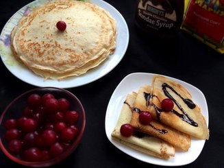 Заварные блины на кефире