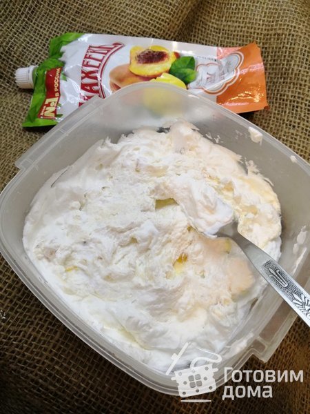 Быстрое мороженое с манго и персиками фото к рецепту 3