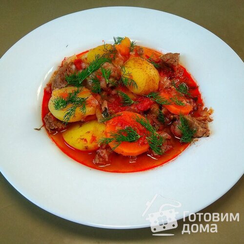 Мясо, тушёное с овощами - Нарханги