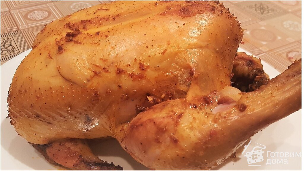 Видео к рецепту «Курица в банке в духовке»