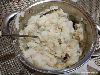 Пюре картофельное с савойской капустой