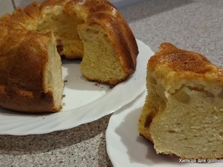 Кекс с грушей и белым шоколадом