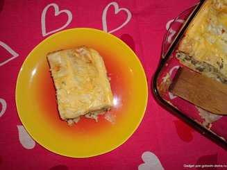 Милина (Болгарская запеканка из лаваша с соленым творогом)