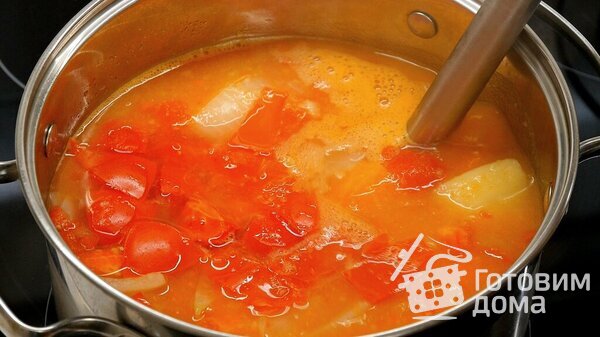 Самый ленивый суп на нашем канале: из самых доступных овощей, с плавленым сыром фото к рецепту 11