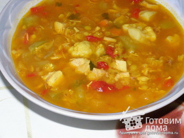 Индийский овощной суп дал фото к рецепту 1