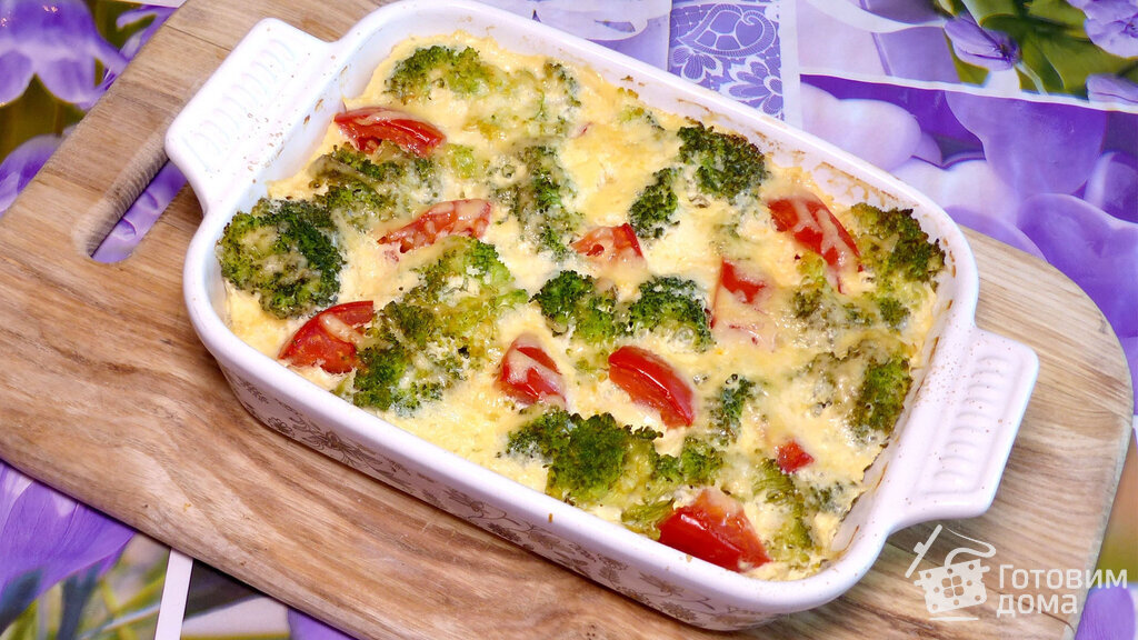 Запеканка с брокколи и отварным мясом, пошаговый рецепт с фото от автора Елена Т