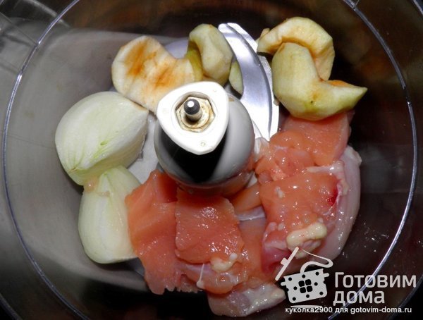 Куриные котлеты с яблоком фото к рецепту 1