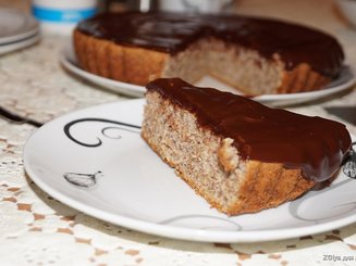 Быстрый ореховый кекс из 3 составляющих