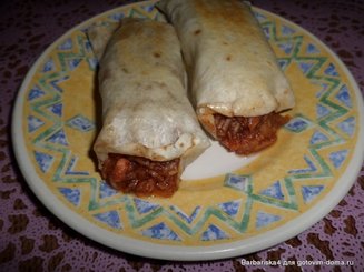 Яблочные рулетики из лаваша