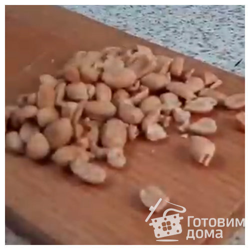 Вкусное песочное печенье с арахисом на новый год фото к рецепту 4